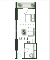 Квартира 33.6 м² - Шерифа Химшиашвили, Батуми, Грузия