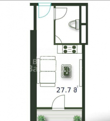 Квартира 28 м² - Шерифа Химшиашвили, Батуми, Грузия