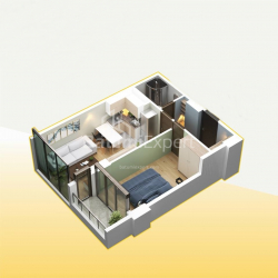 Строящийся объект 55.4 м² - Хайдара Абашидзе, Батуми, Грузия